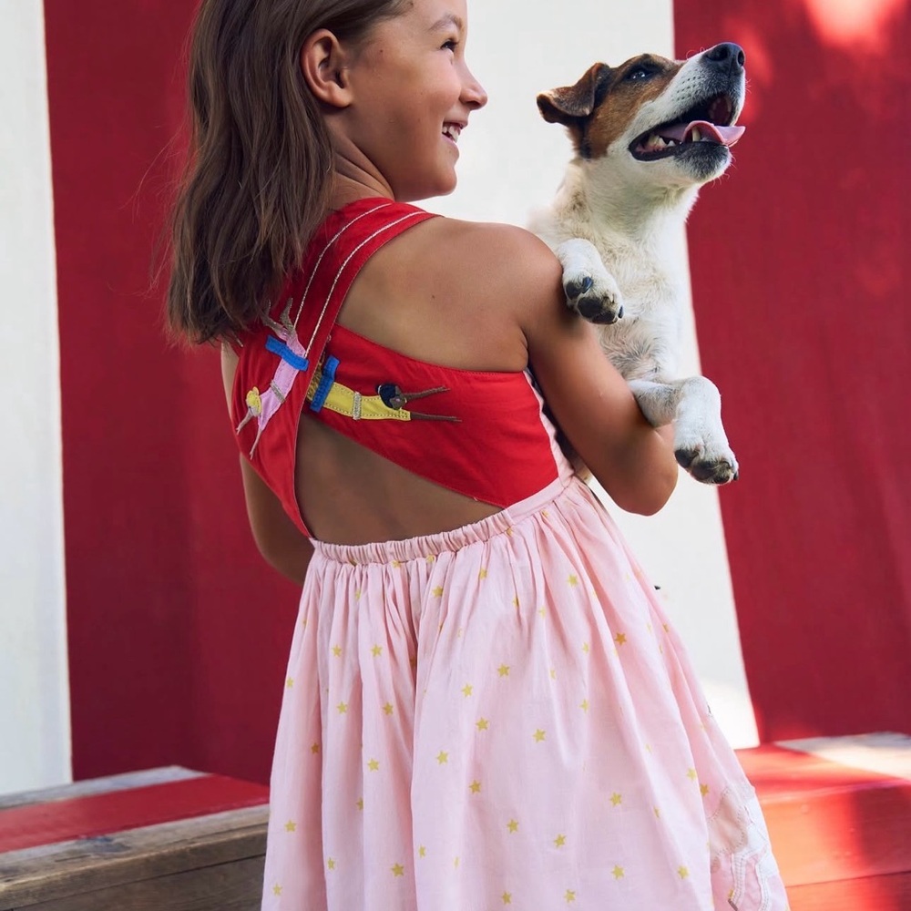 Mini Boden Pink Dress with Circus Print - Picture 3 of 5